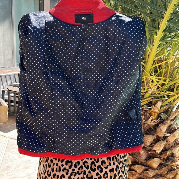 Fall Rustic Orange Red Twill Blazer - Picture 3 of 9